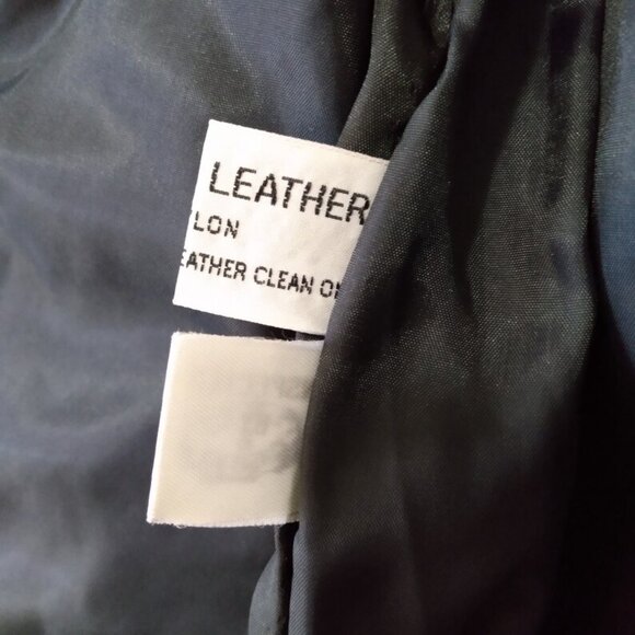 Vintage 80s Leather Jacket "Foxmoor" Grey Puffed Sleeves Size 11 40" Bust - Picture 7 of 11